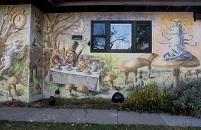 Mural: Alice in Wonderland - Chalk