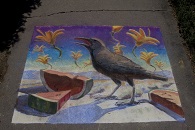 Mural: Crow - Chalk