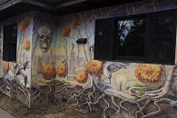 Mural: Day Of The Dead - Chalk