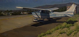 Cessna Looking West - Oil