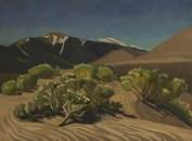The Great Sand Dunes: rabbit brush in the morning; a sparrow sings behind me. - Oil