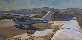 Cessna Looking West - Oil